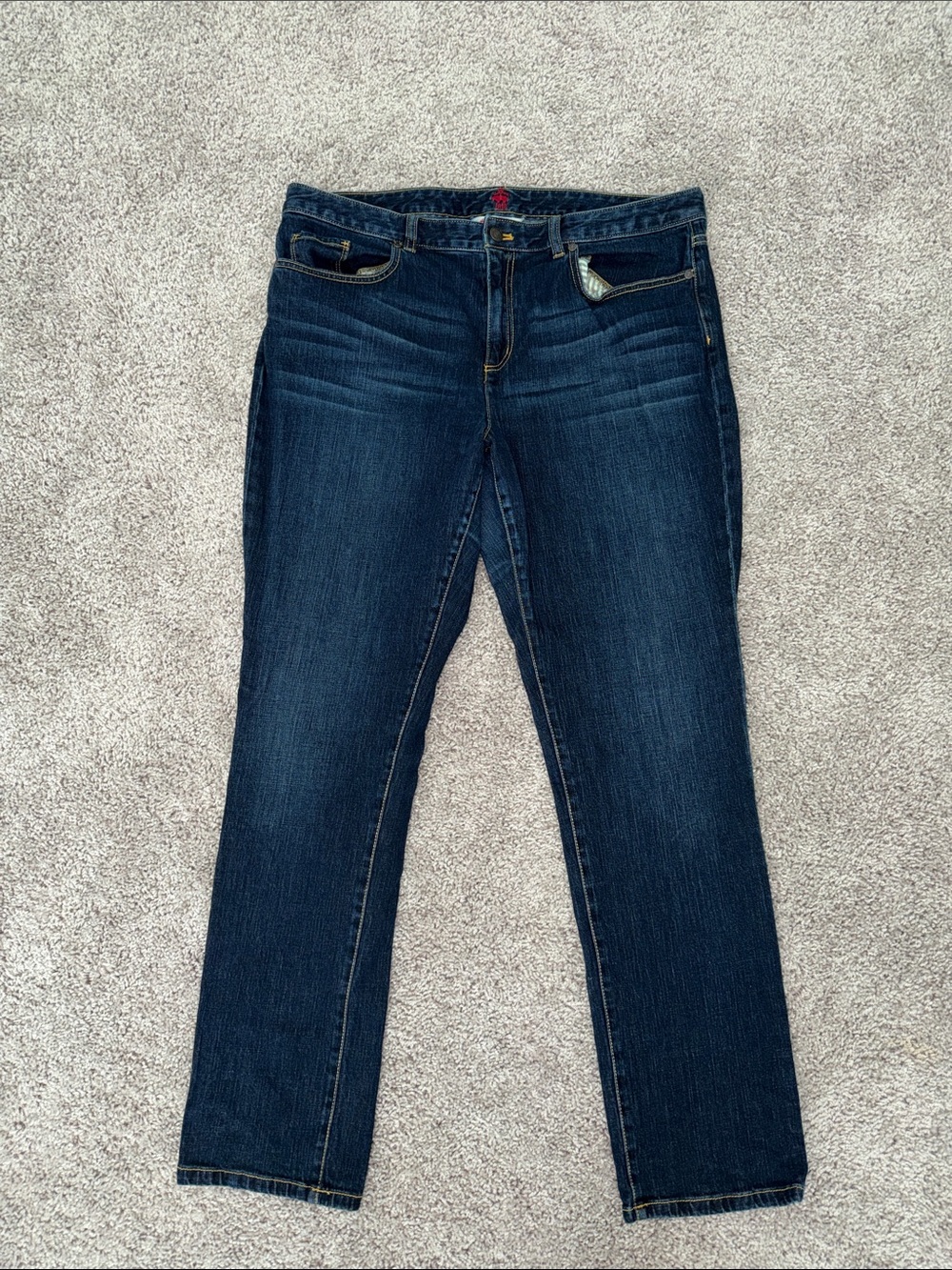 Brooks Brothers Dark Blue Straight-Leg Women’s Jeans